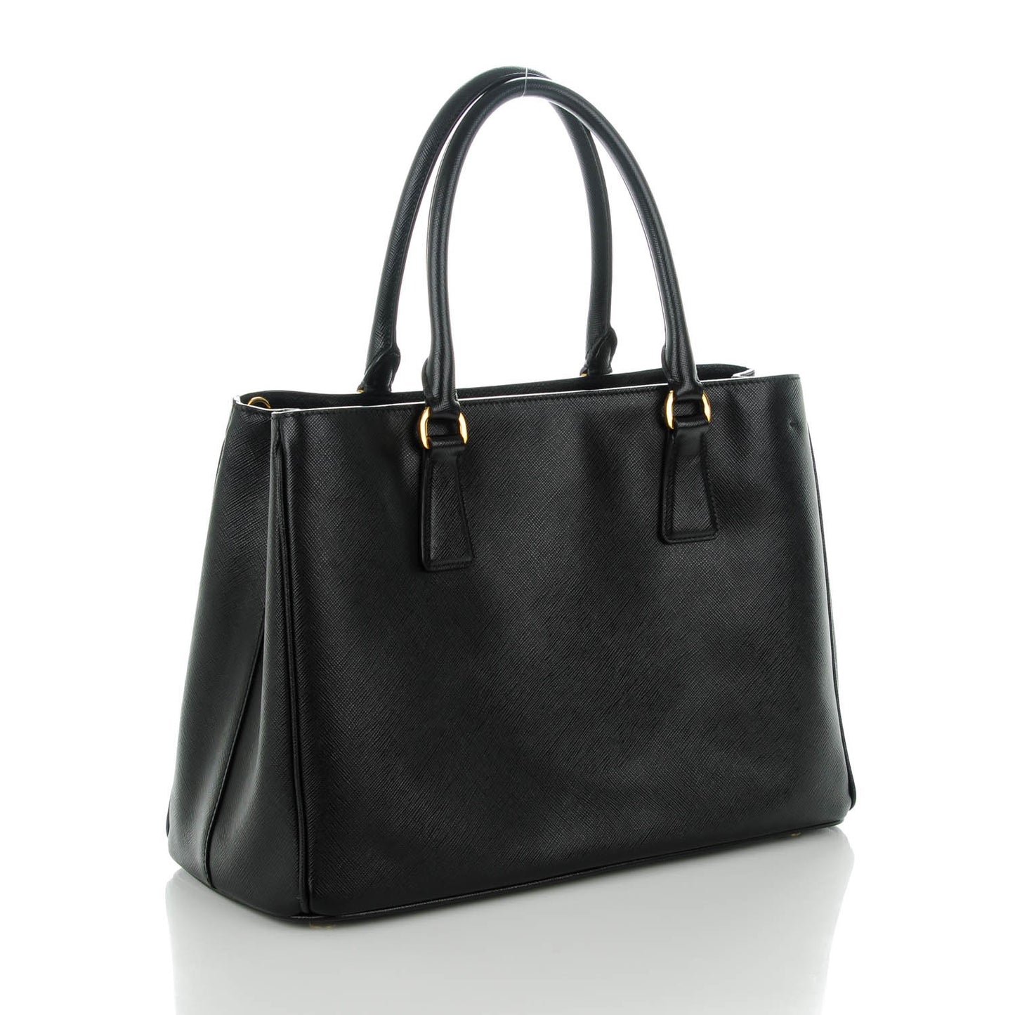 Saffiano Lux Medium Tote Nero Black