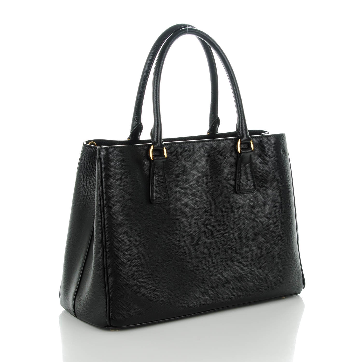 Prada Saffiano Lux Medium Tote Nero Black 3 of 9