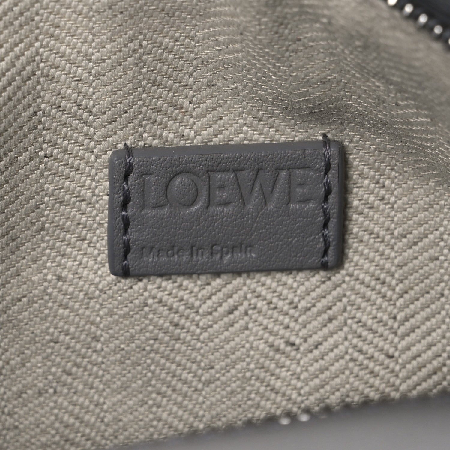 Loewe Soft Grained Calfskin Mini Puzzle Bag Pearl Grey 6 of 10