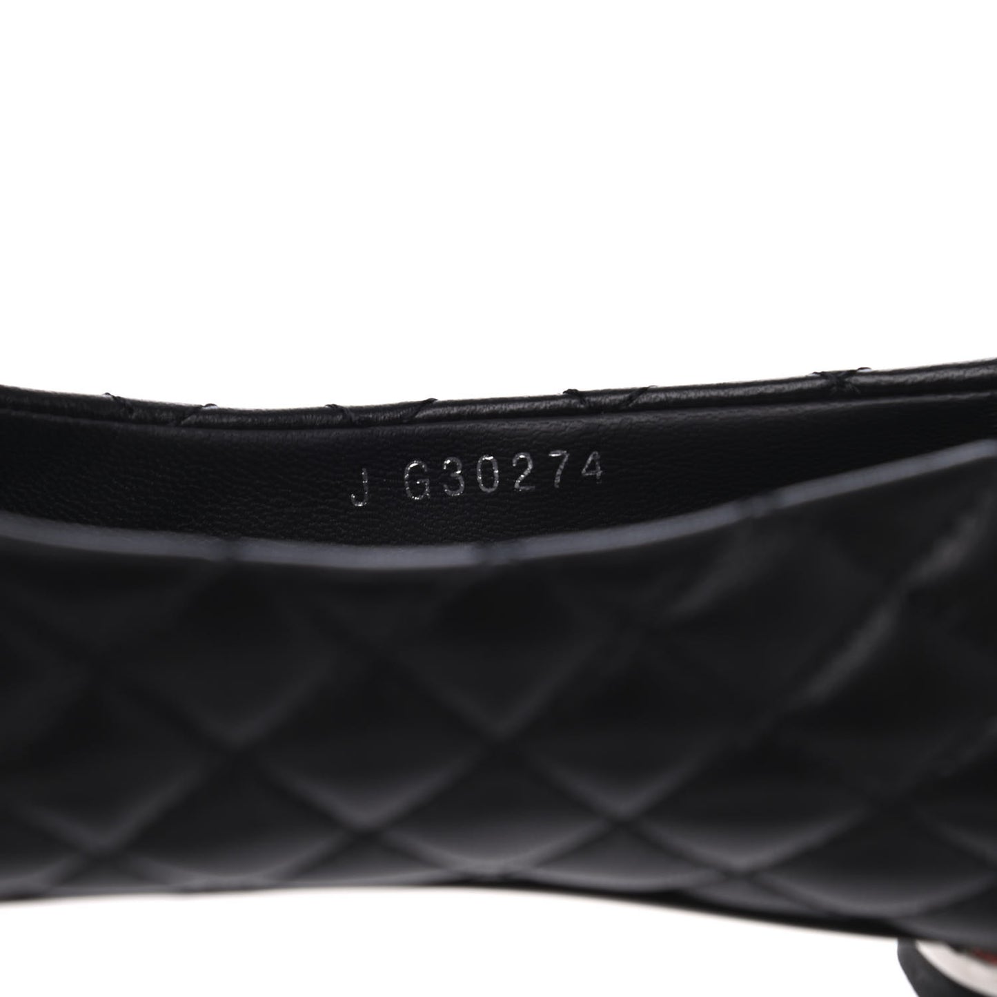 Lambskin Quilted CC Cap Toe Ballerina Flats 36.5 Black