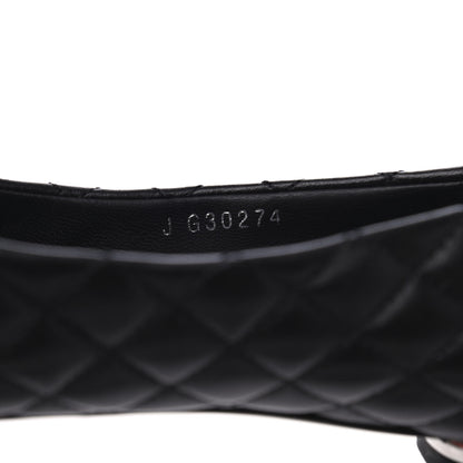 Chanel Lambskin Quilted CC Cap Toe Ballerina Flats 36.5 Black 8 of 18