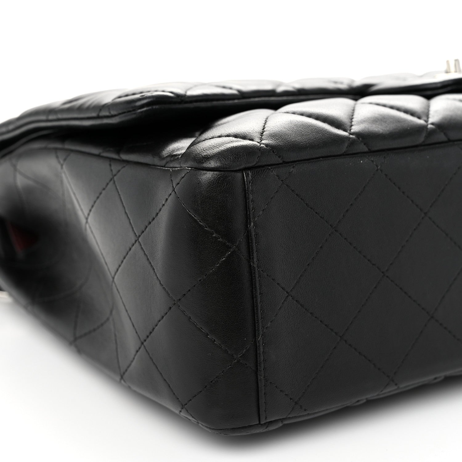 Chanel Lambskin Quilted Maxi Double Flap Black 9 of 11