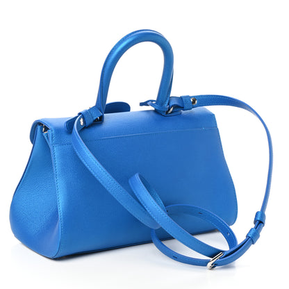 Delvaux Calfskin Mini Brillant East West Satchel Satin Electric 3 of 10