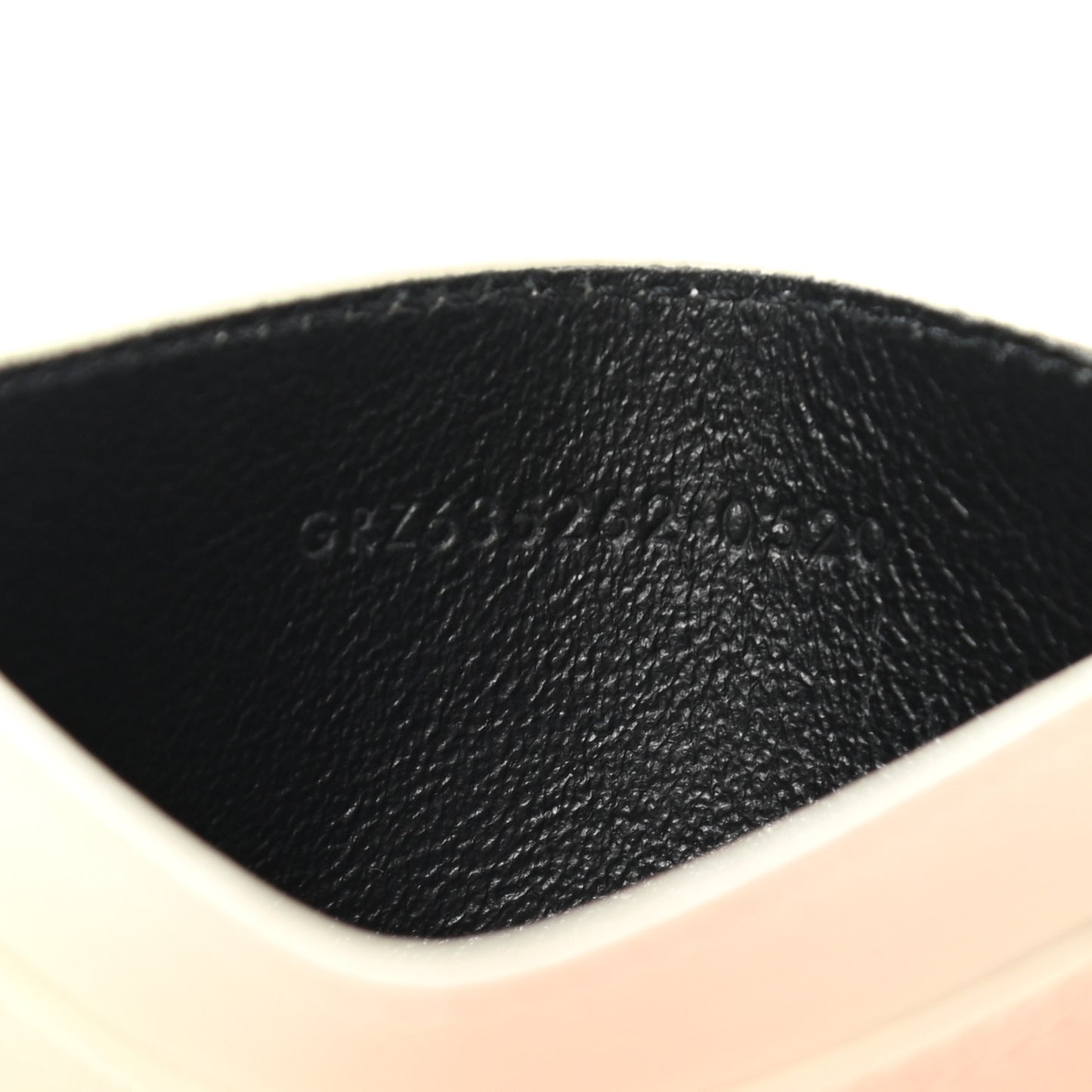 Calfskin Tiny Cassandre Credit Card Case Blanc Vintage