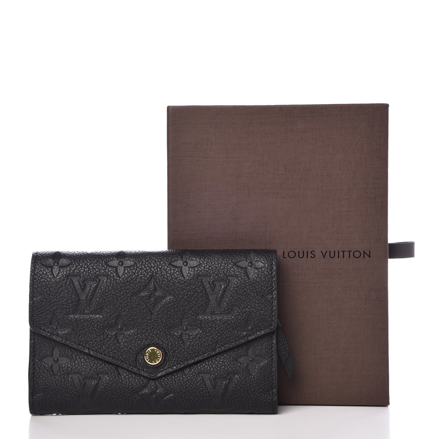 Louis Vuitton Empreinte Compact Curieuse Wallet Black 8 of 8