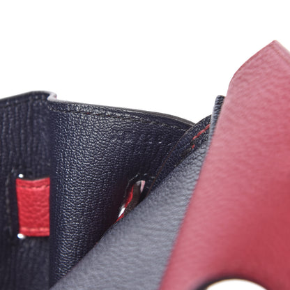 Hermes Togo Horseshoe Birkin 30 Rouge Grenat Bleu Nuit 9 of 11