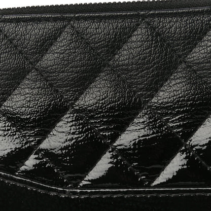 Chanel Patent Goatskin Quilted Small Gabrielle Clutch With Chain Black 13 of 16