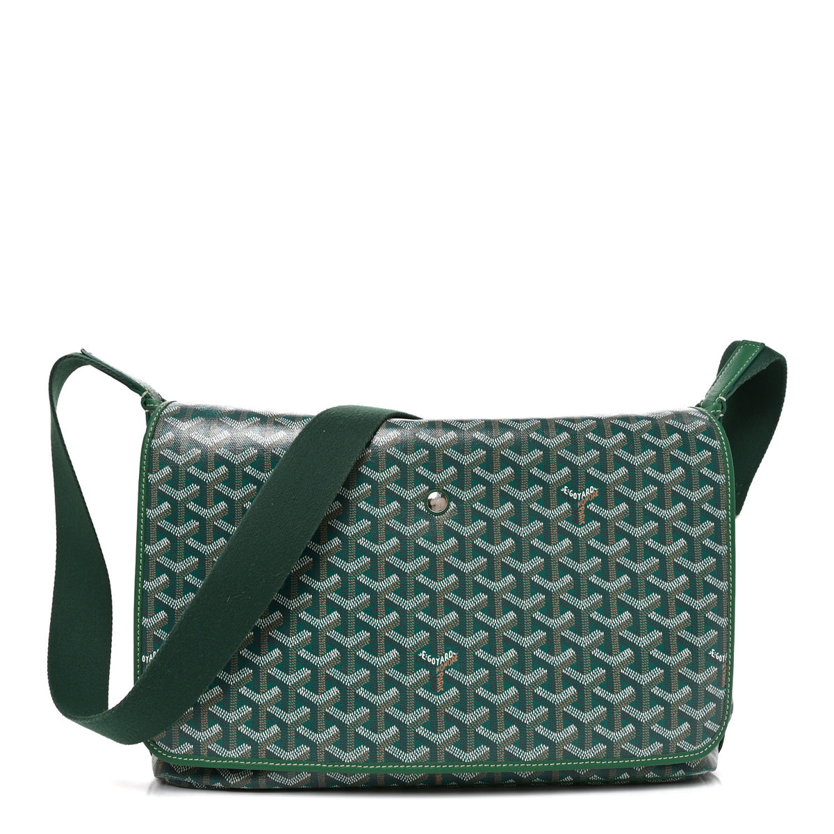 Goyardine Capetien Messenger Bag Green