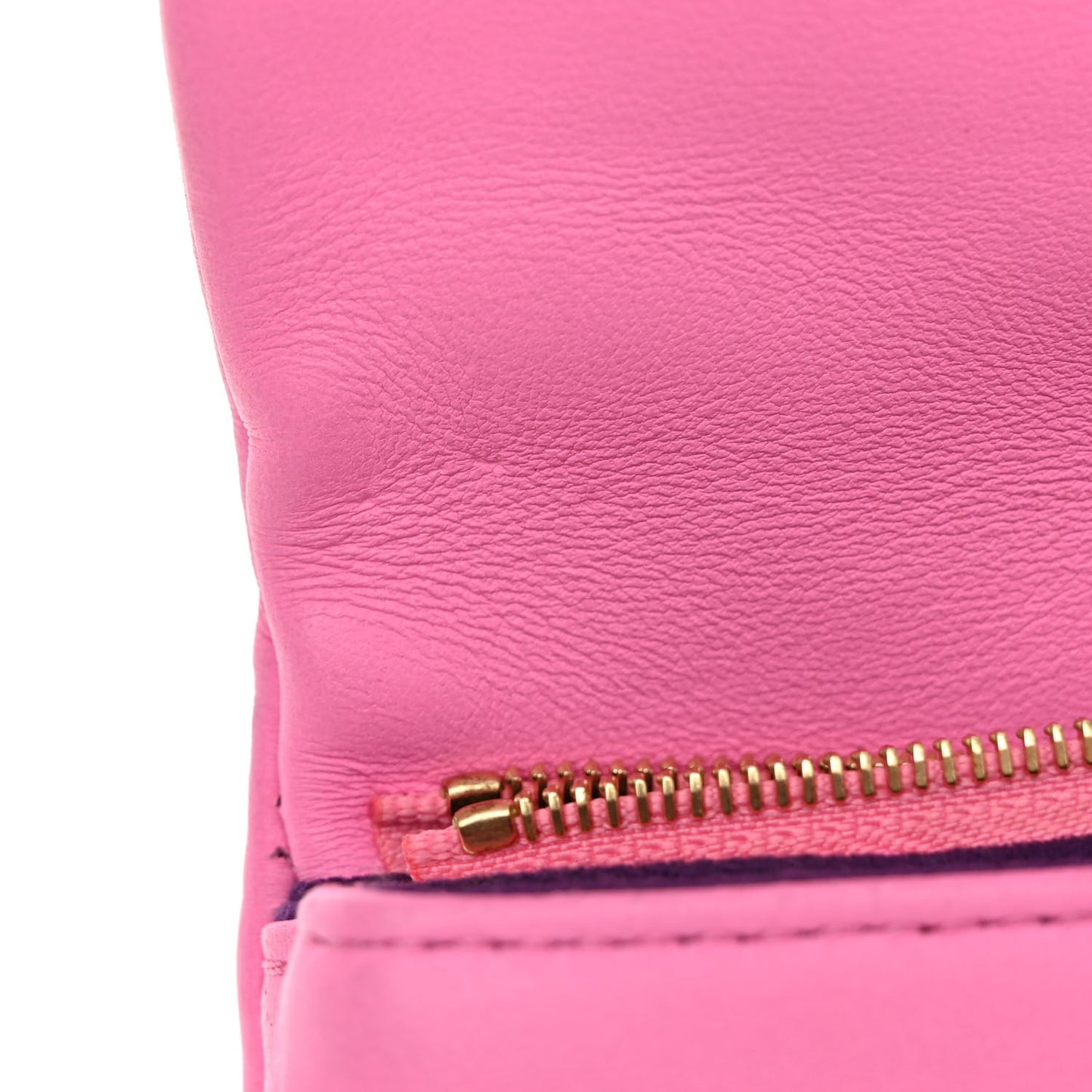 Lambskin Embossed Monogram Vuittamins Pochette Coussin Rose Violet