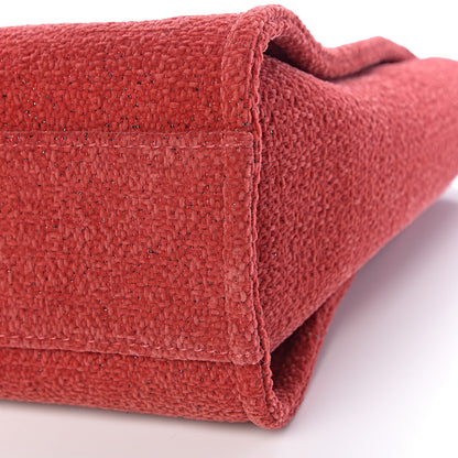 Chanel Lurex Boucle Small Deauville Tote Red 9 of 11