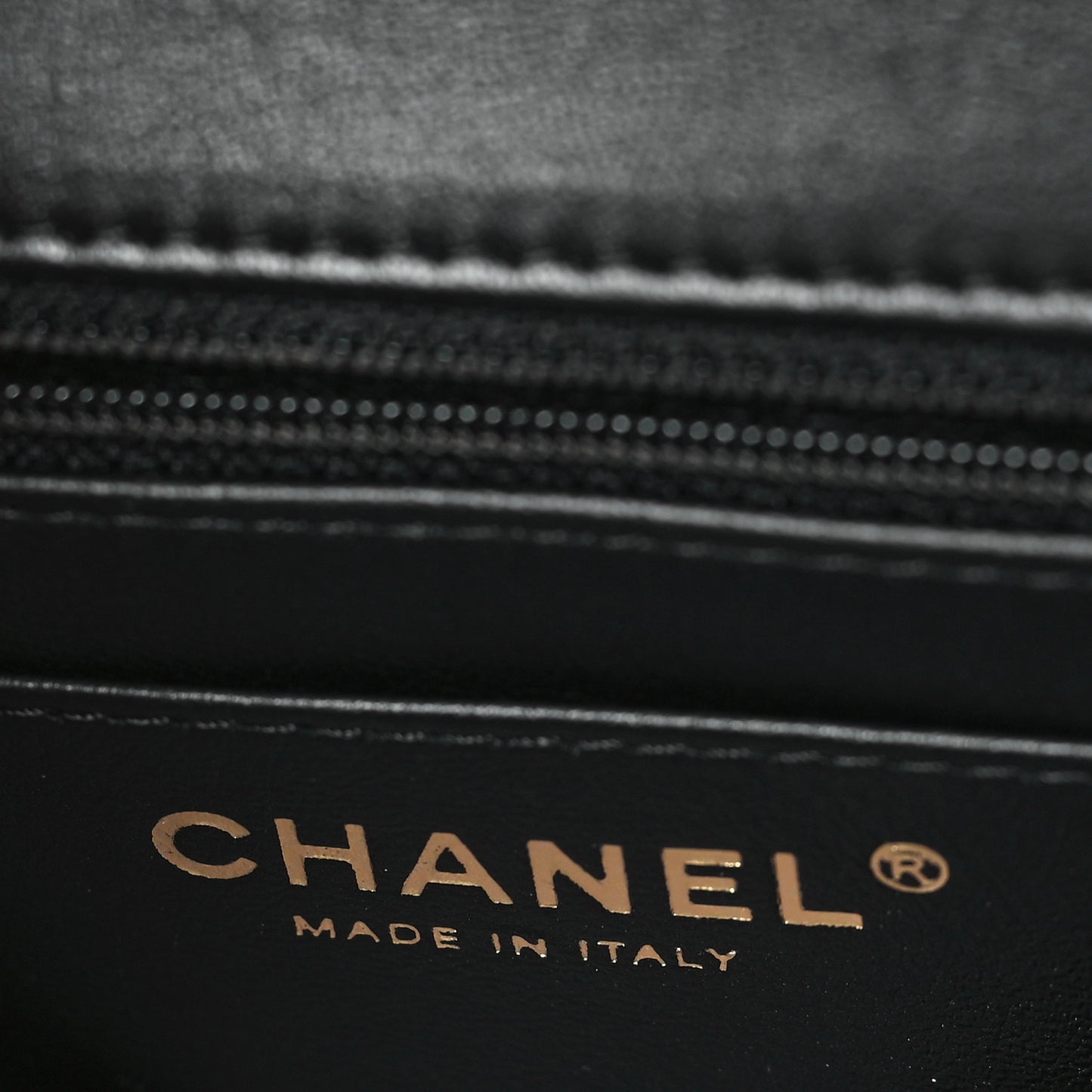 Lambskin Quilted Mini Rectangular Flap Black