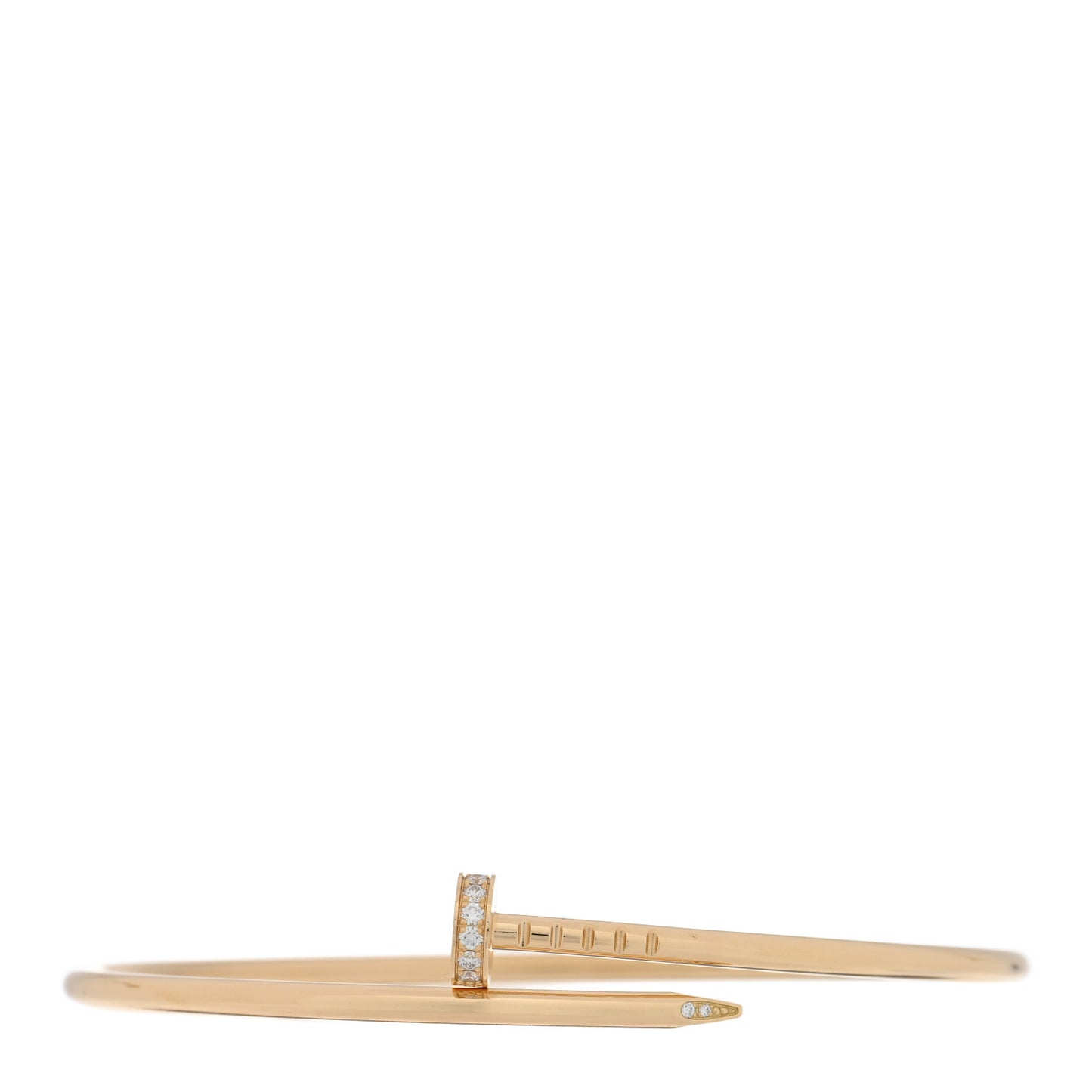 18K Yellow Gold Diamond Small Juste Un Clou Bracelet 18