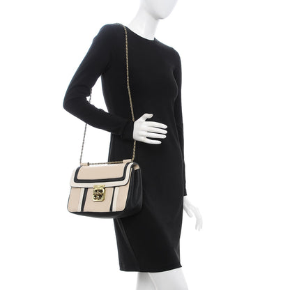 Chloe Goatskin Medium Elsie Shoulder Bag Black White 2 of 7