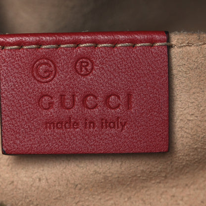 Gucci GG Supreme Monogram Blooms Mini Chain Shoulder Bag Beige Blue Navy Hibiscus Red 6 of 11