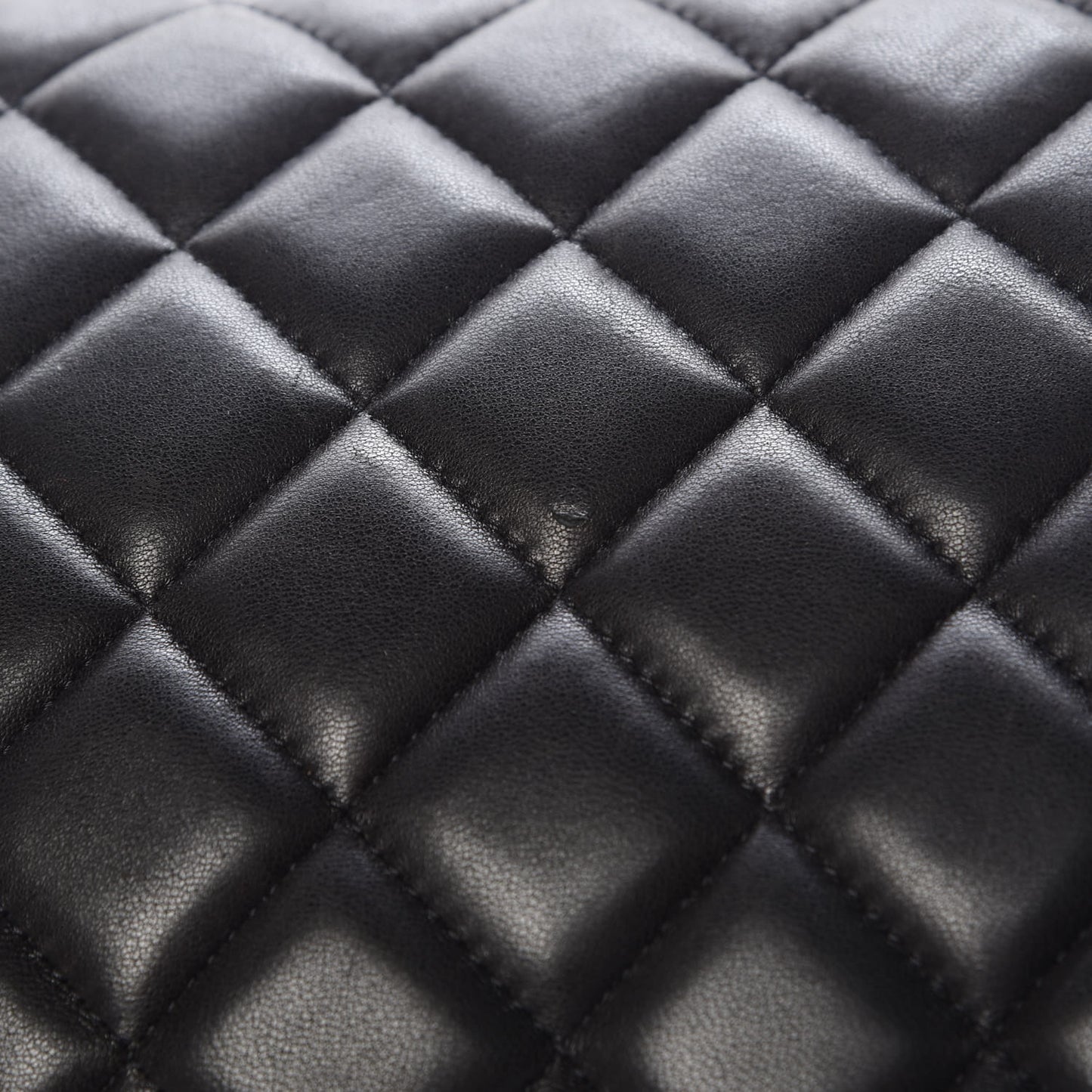 Lambskin Quilted Maxi Double Flap Black