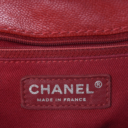 Chanel Caviar Stitched Small Flap Red 6 of 11