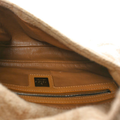 Fendi Wool Zucca Baguette Beige 5 of 9