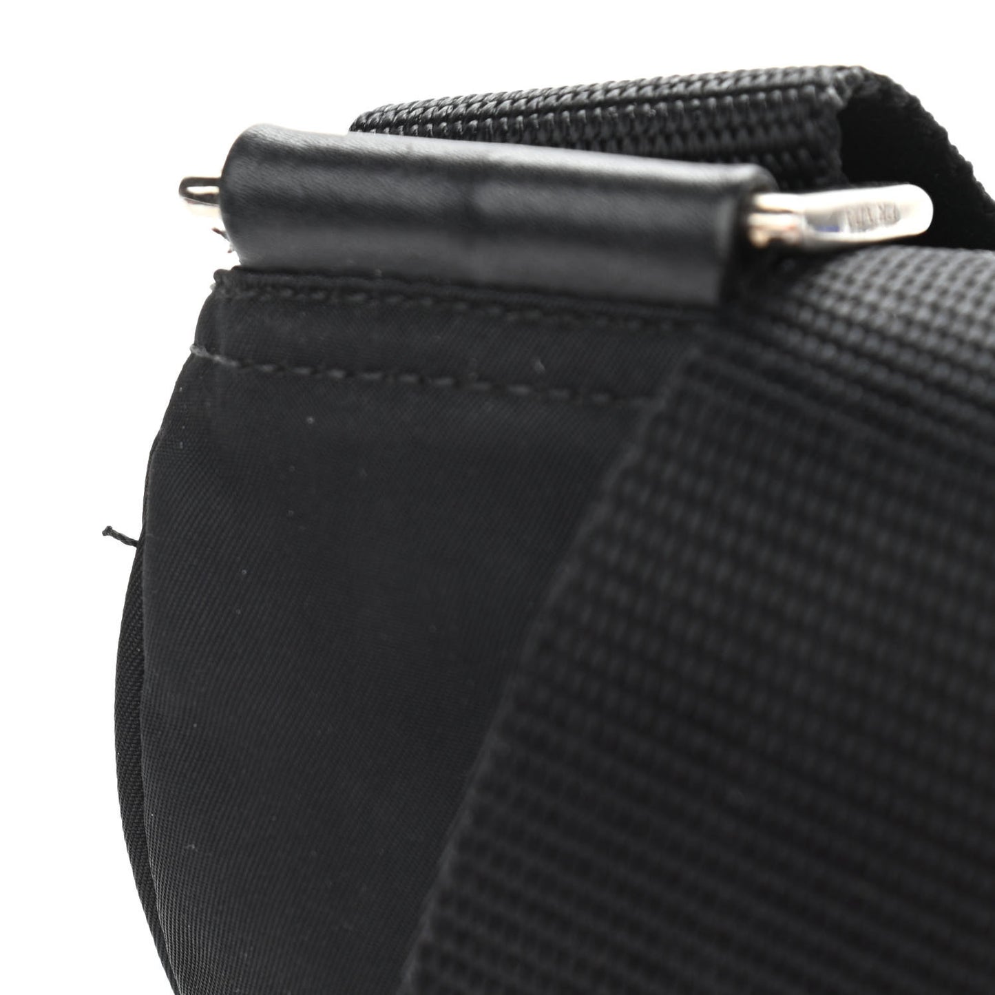 Nylon Messenger Bag Black