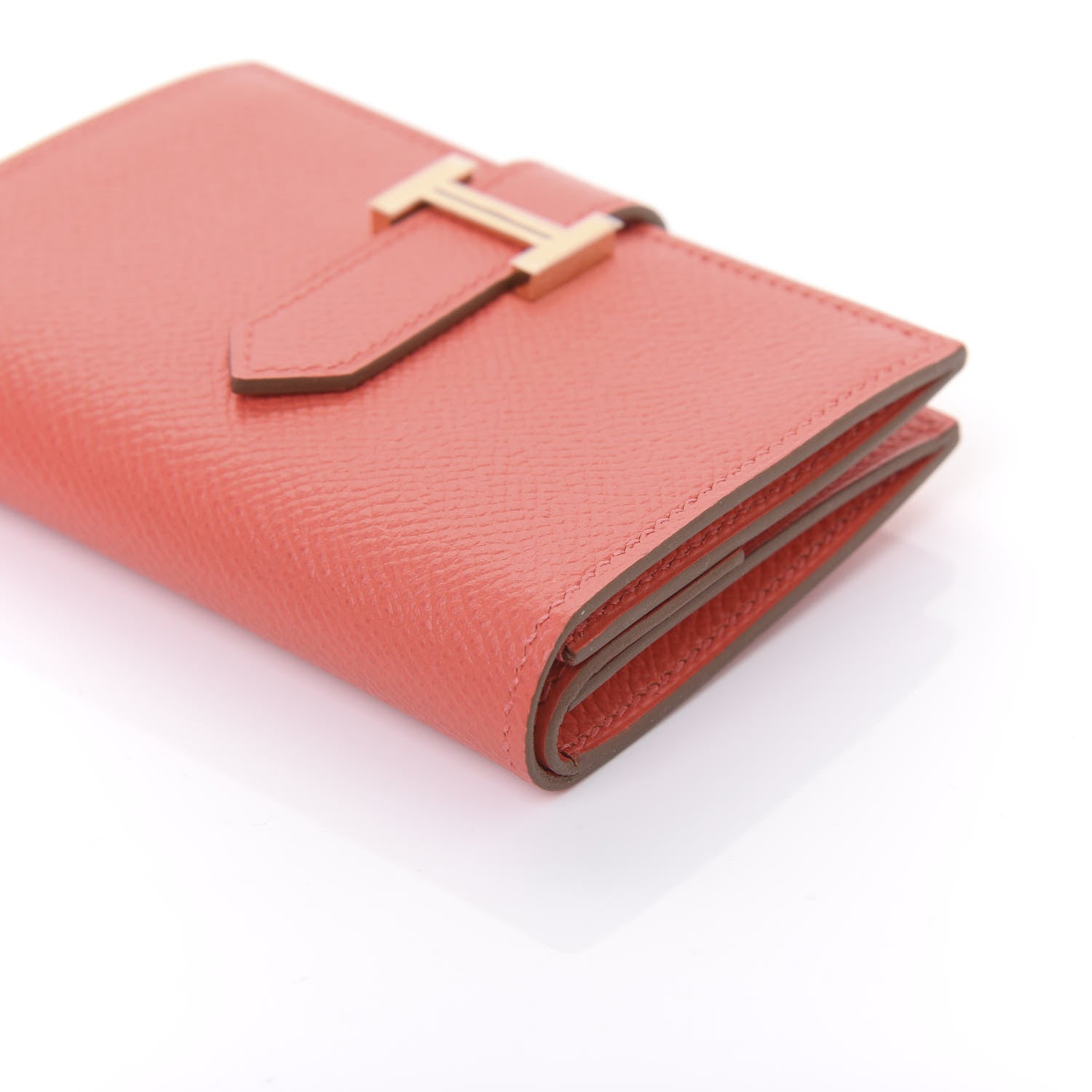 Hermes Epsom Mini Bearn Wallet Rose Jaipur 7 of 10