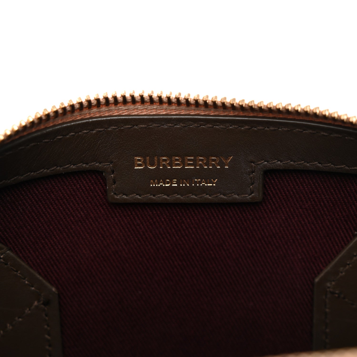 Burberry Horseferry Check Medium Bowling Bag Military 6 of 10