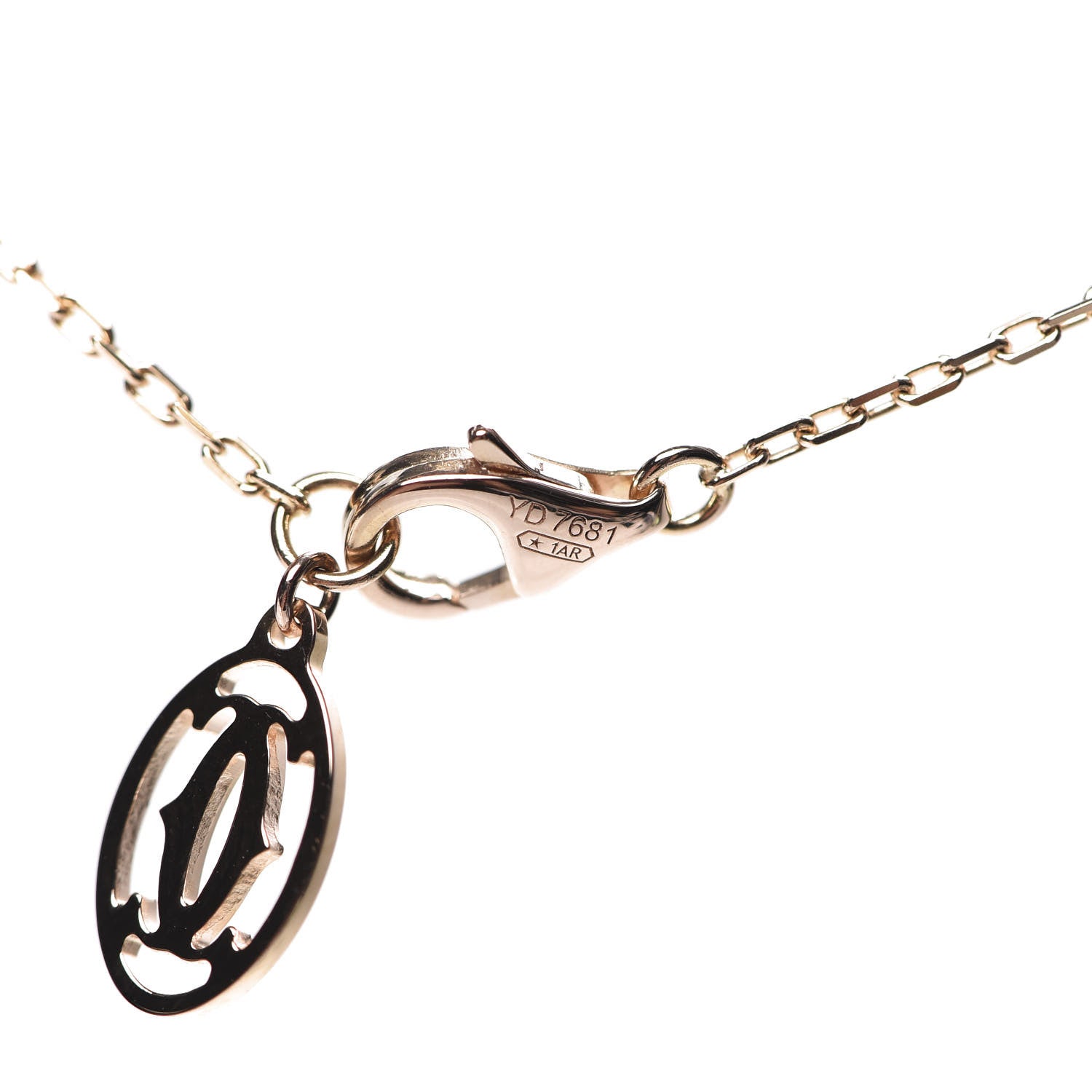 Cartier 18K Pink Gold Diamond LM D'Amour Pendant Necklace 4 of 6
