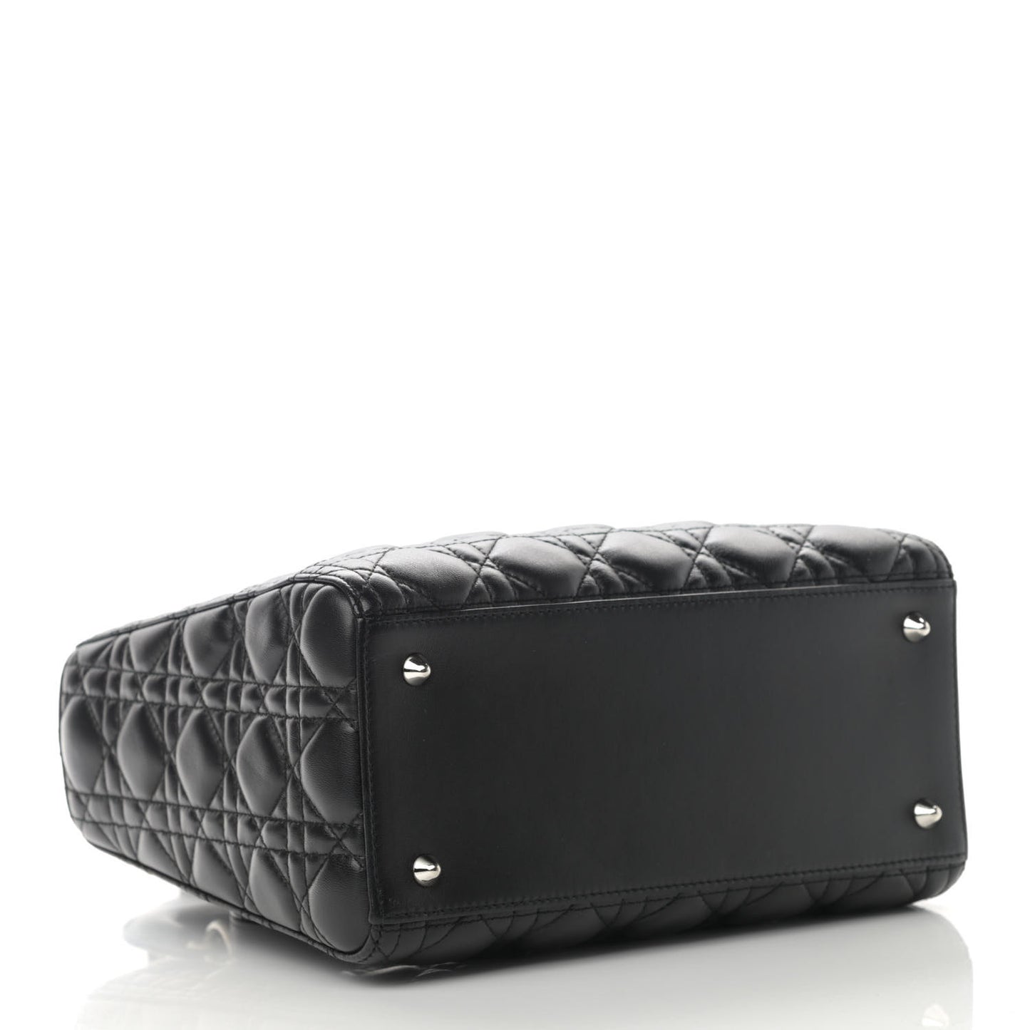 Lambskin Cannage Medium Lady Dior Black