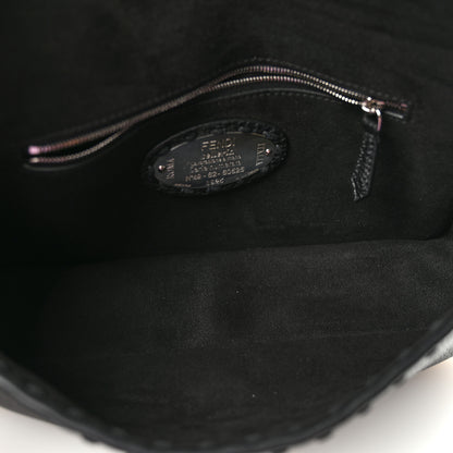 Fendi Cuoio Romano Selleria Baguette Black 6 of 9