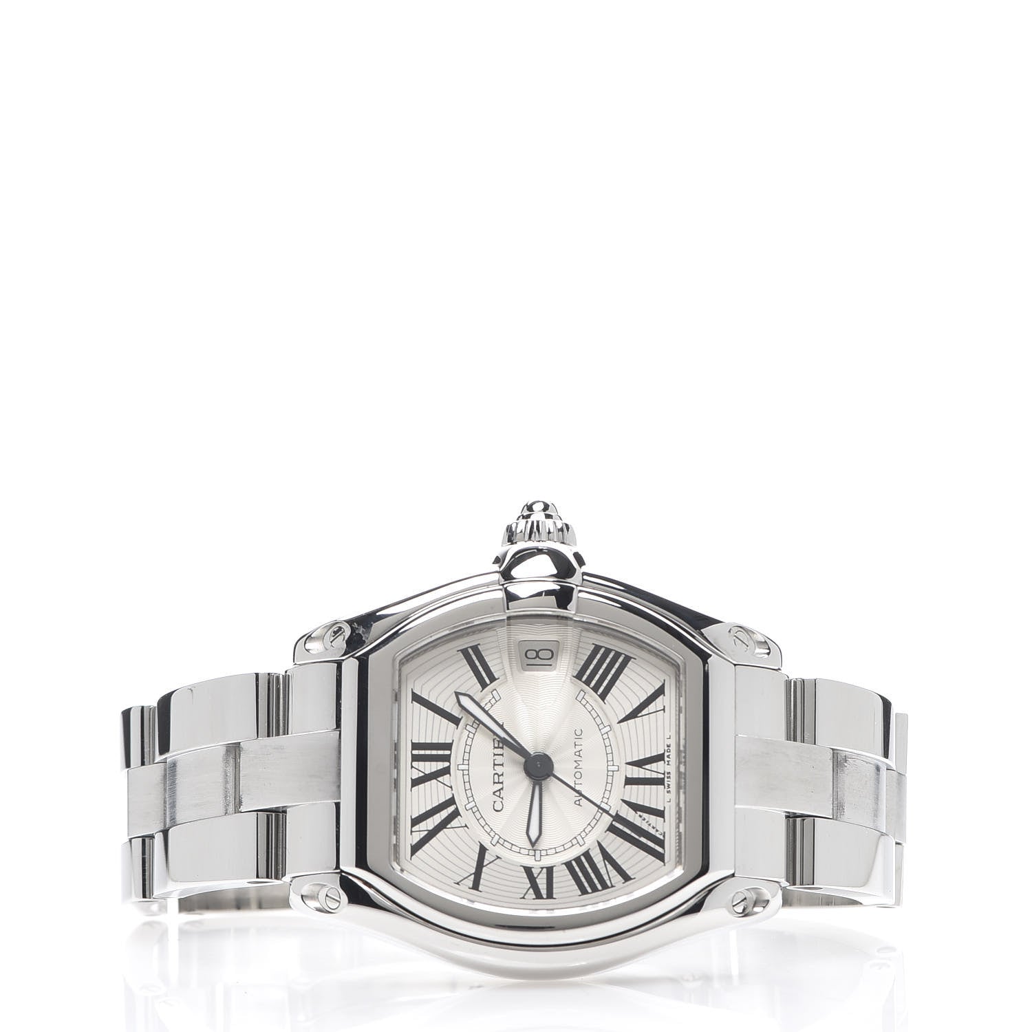 Cartier Stainless Steel 37mm Roadster Automatic Watch 2 of 5