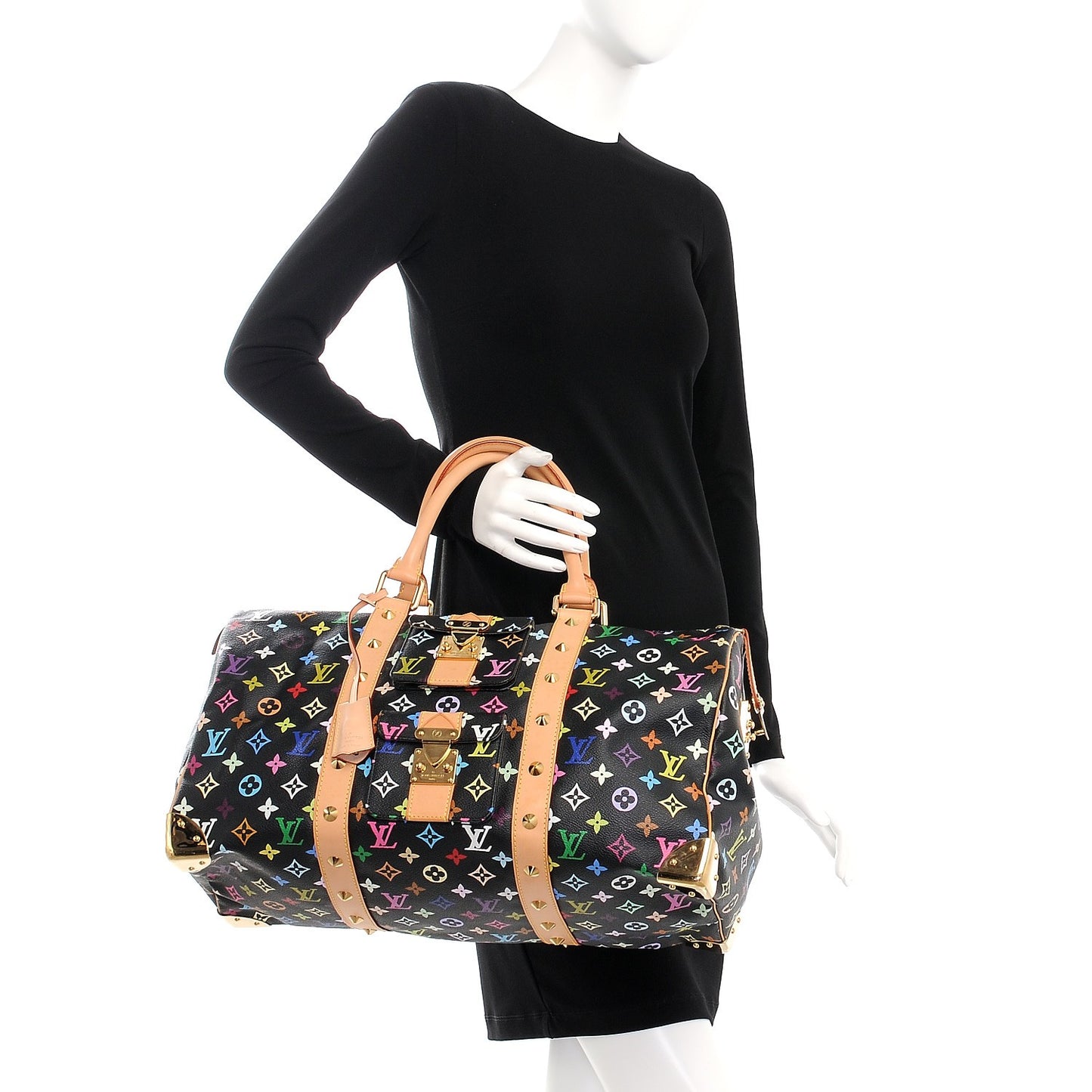 Monogram Multicolor Keepall 45 Black