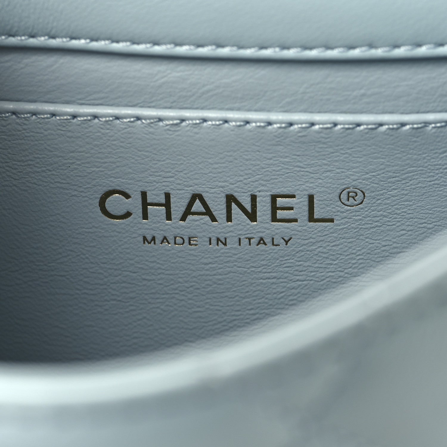 Chanel Lambskin Enamel Quilted Mini Pending CC Square Flap Light Blue 6 of 10