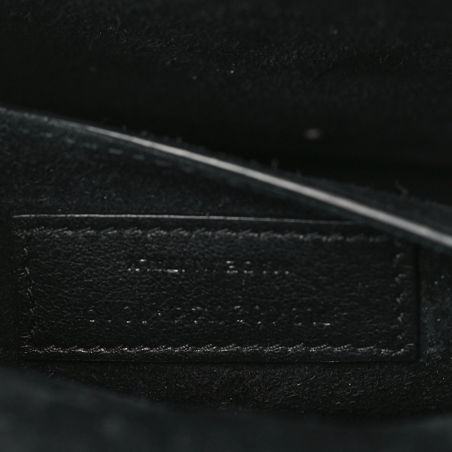 Smooth Calfskin Suede Medium Bellechasse Black