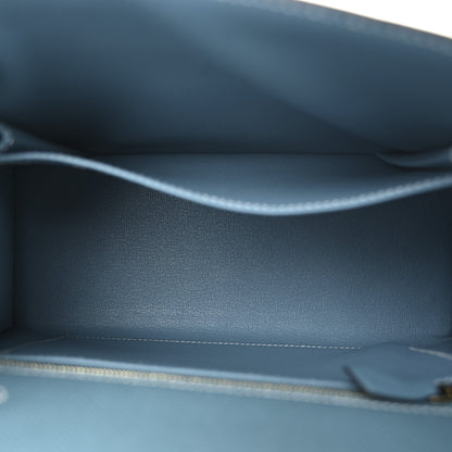 Hermes Epsom Kelly Sellier 25 New Blue Jean 5 of 11