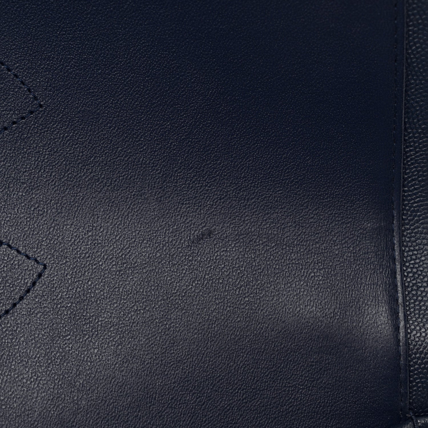 Chanel Caviar Quilted Maxi Double Flap Navy Blue 11 of 14