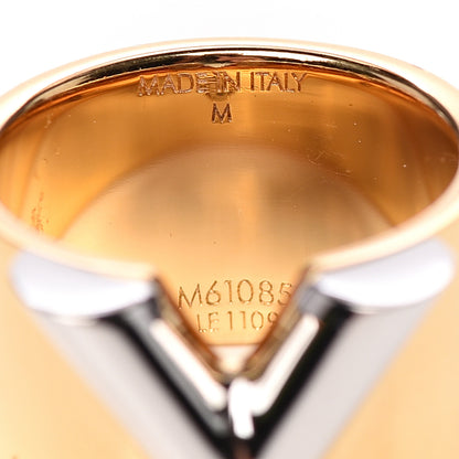 Louis Vuitton Brass Essential V Ring M Gold Silver 4 of 5