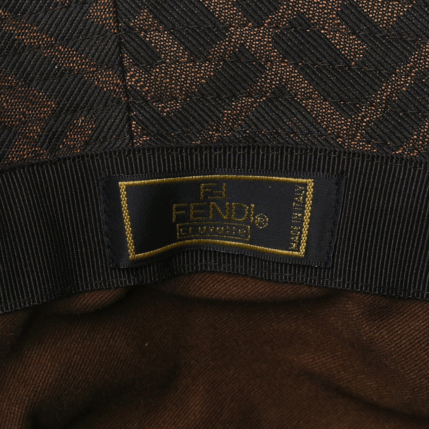 Fendi Zucca FF Bucket Hat Tobacco 6 of 6