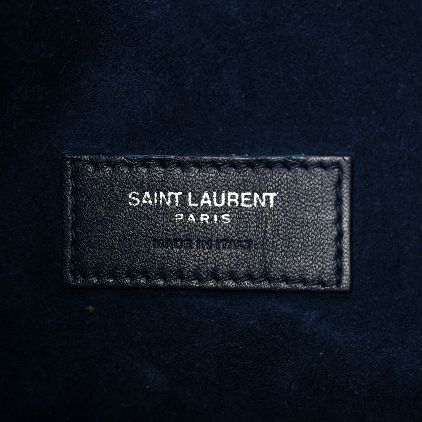 Calfskin Crocodile Embossed Medium Souple Sac De Jour Navy