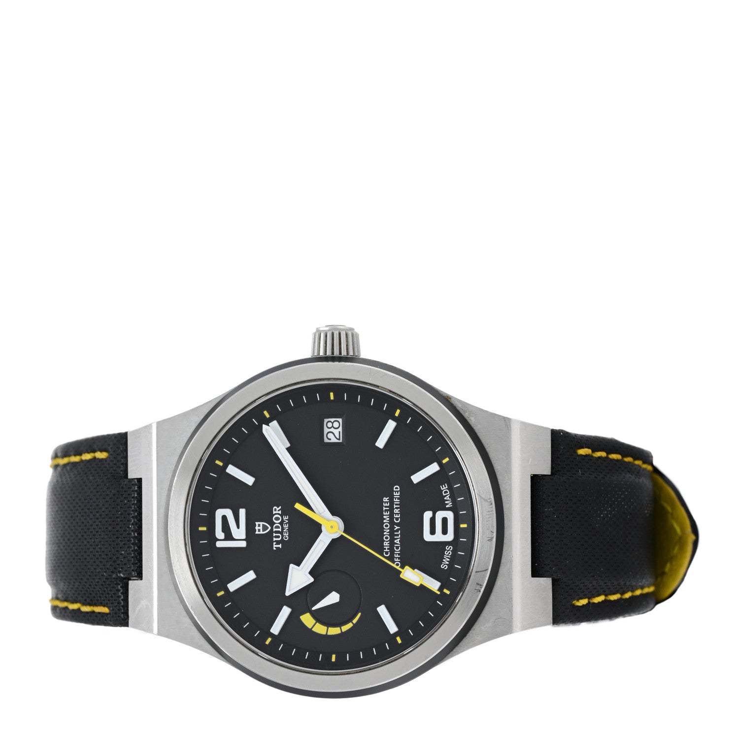 TUDOR Stainless Steel Fabric 40mm North Flag Automatic Watch Black 91210N 2 of 4