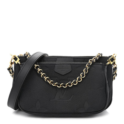 Louis Vuitton Empreinte Monogram Giant Multi Pochette Accessories Black 1 of 10