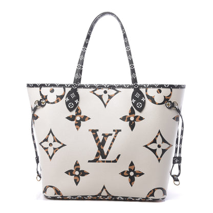 Louis Vuitton Monogram Giant Jungle Neverfull MM Ivory 1 of 11