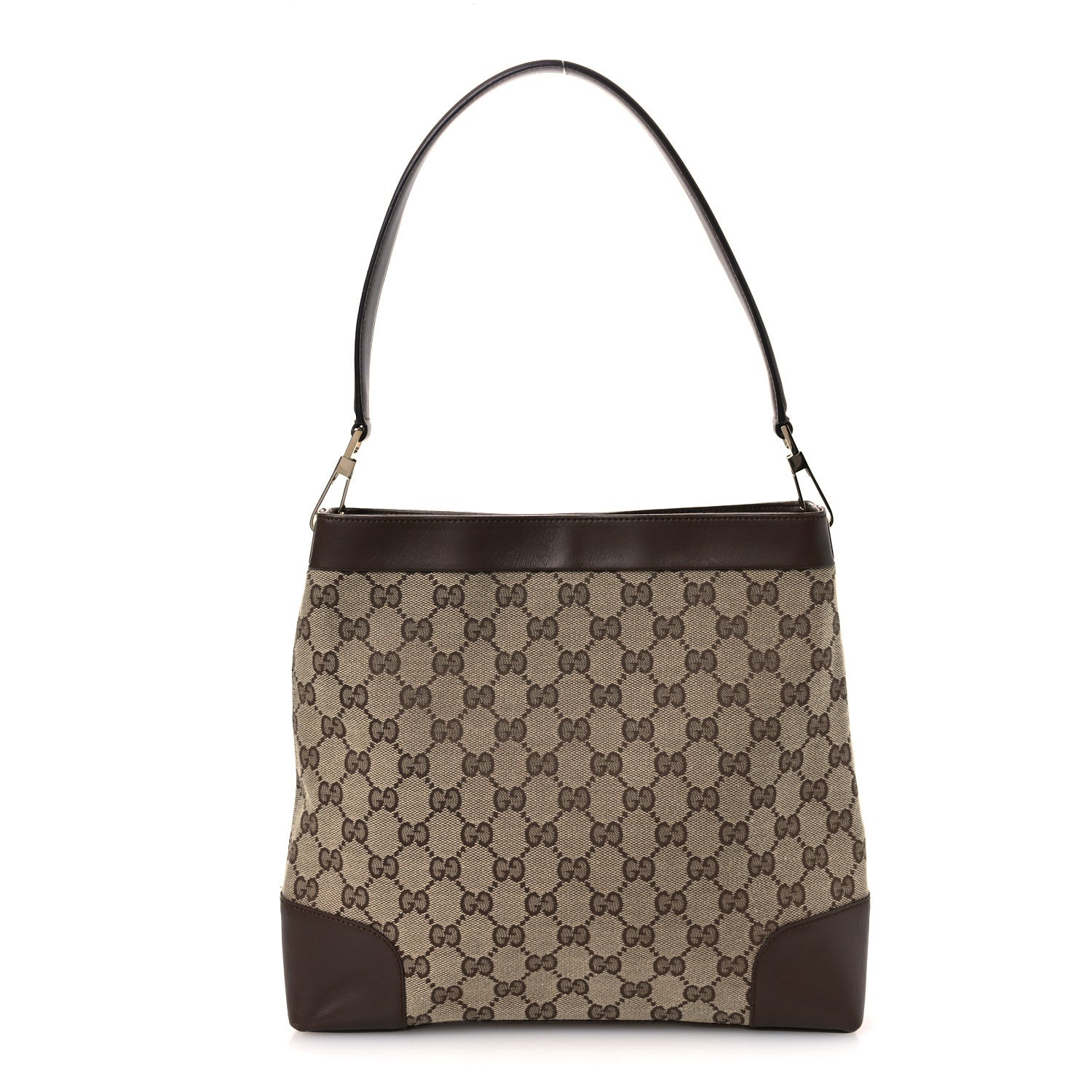 Gucci Monogram Hobo Dark Brown 1 of 14