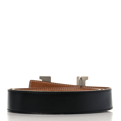 Hermes Box Togo 32mm Constance H Belt 105 Black Gold 3 of 7