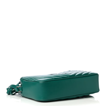 Saint Laurent Calfskin Matelasse Monogram Lou Camera Bag Green 7 of 8
