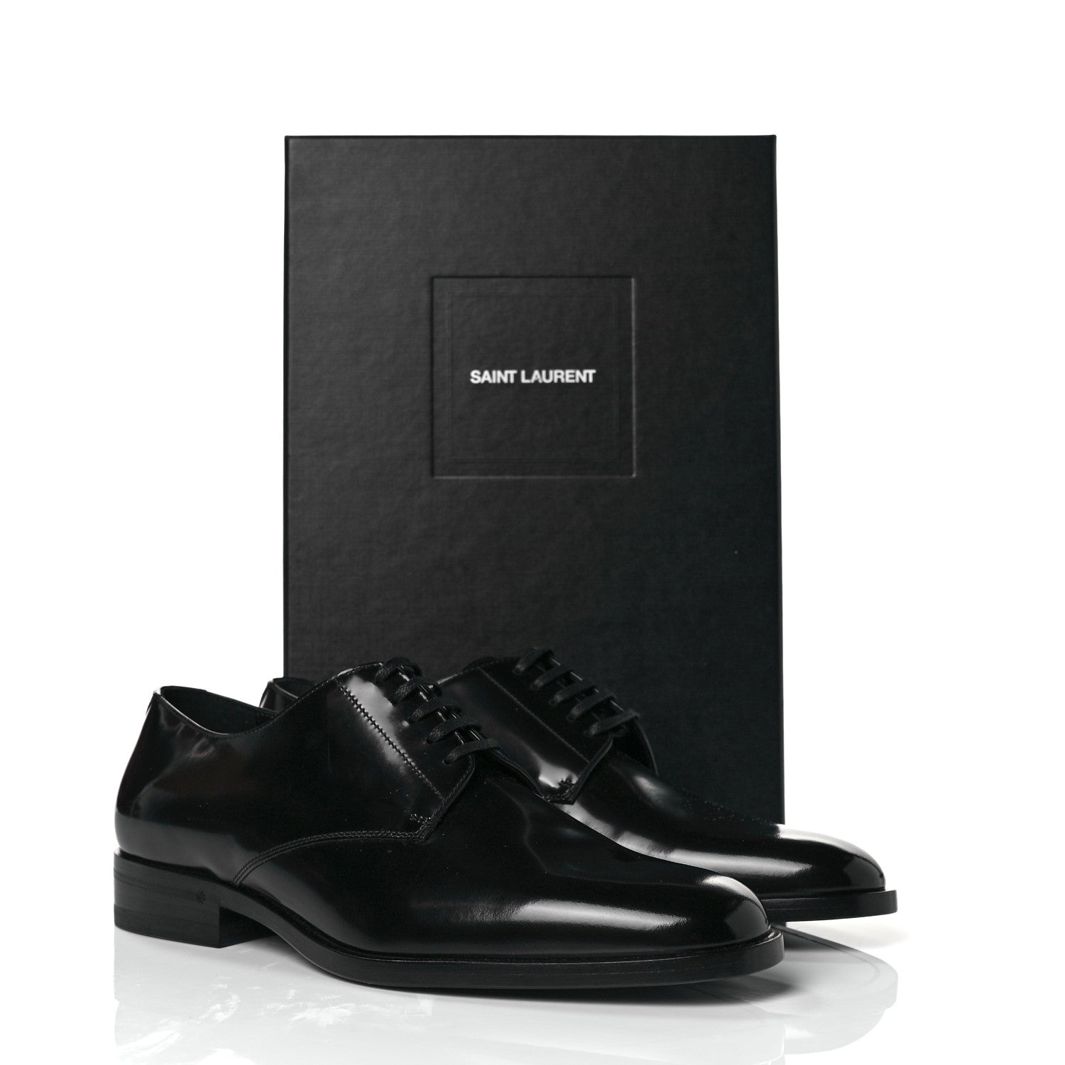Saint Laurent Patent Calfskin Montaigne 25 Uniform 38 Black 8 of 8
