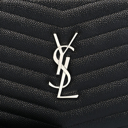 Saint Laurent Grain De Poudre Matelasse Monogram Mini Lou Camera Bag Black 8 of 10