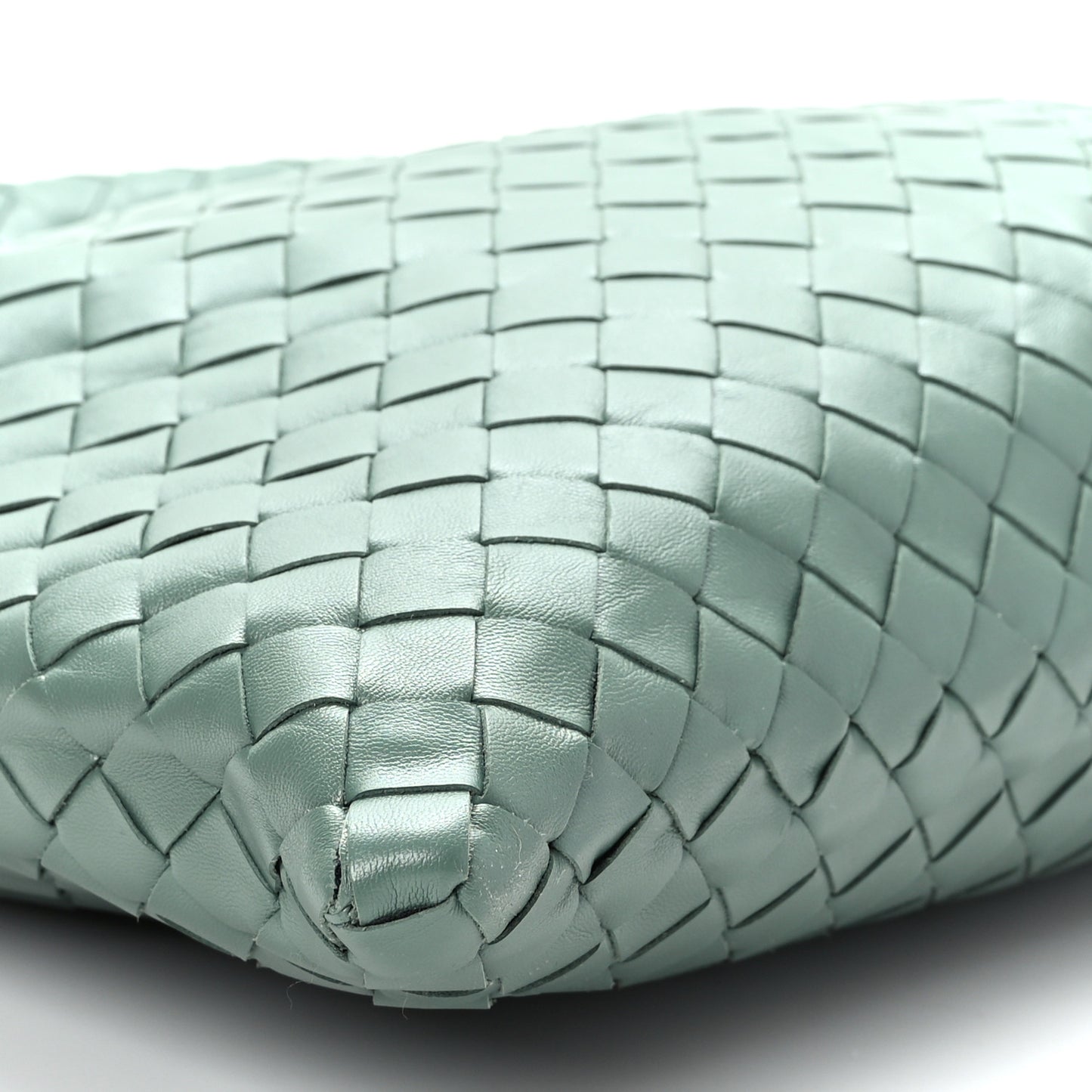 Calfskin Intrecciato Small Hop Aloe
