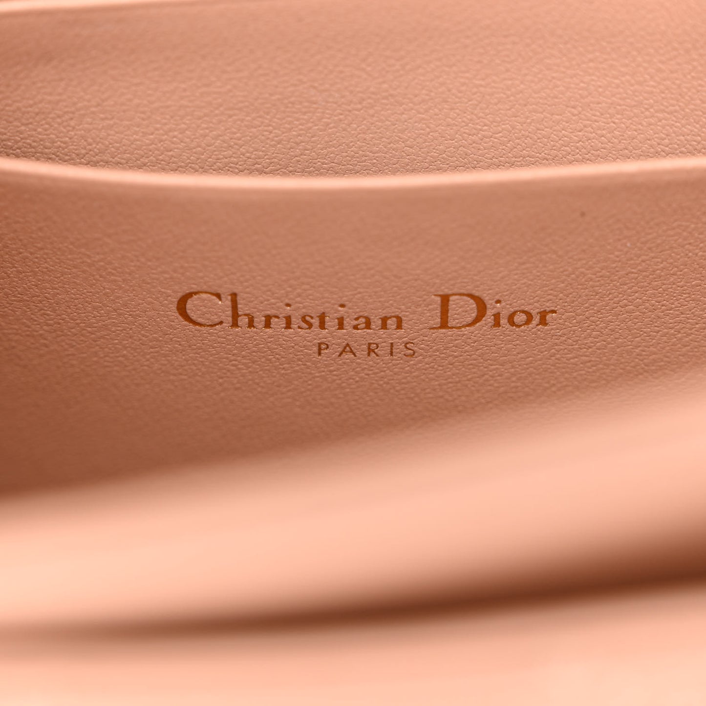 Lambskin Lady Dior Top Handle Clutch Caramel Beige