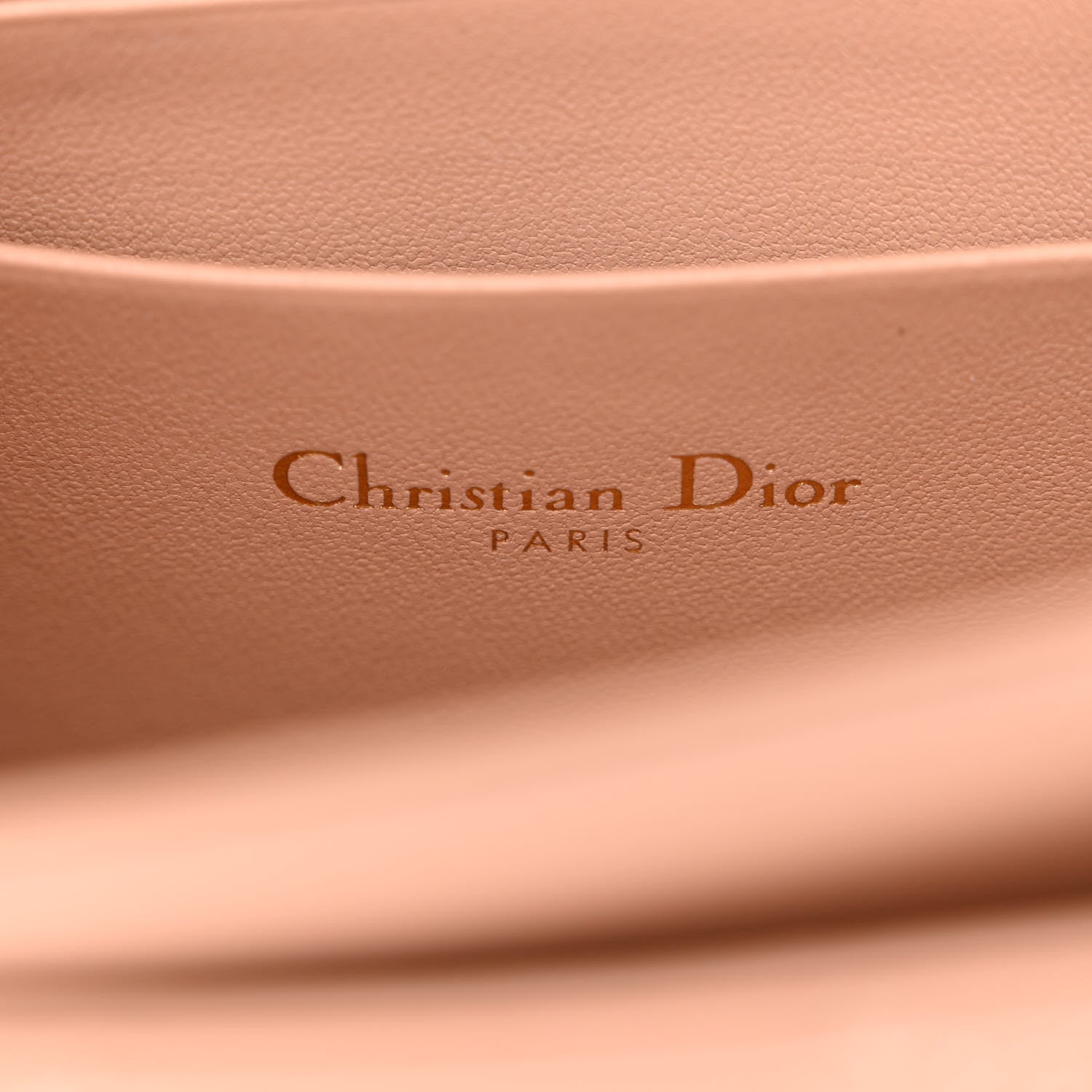 Christian Dior Lambskin Lady Dior Top Handle Clutch Caramel Beige 6 of 12