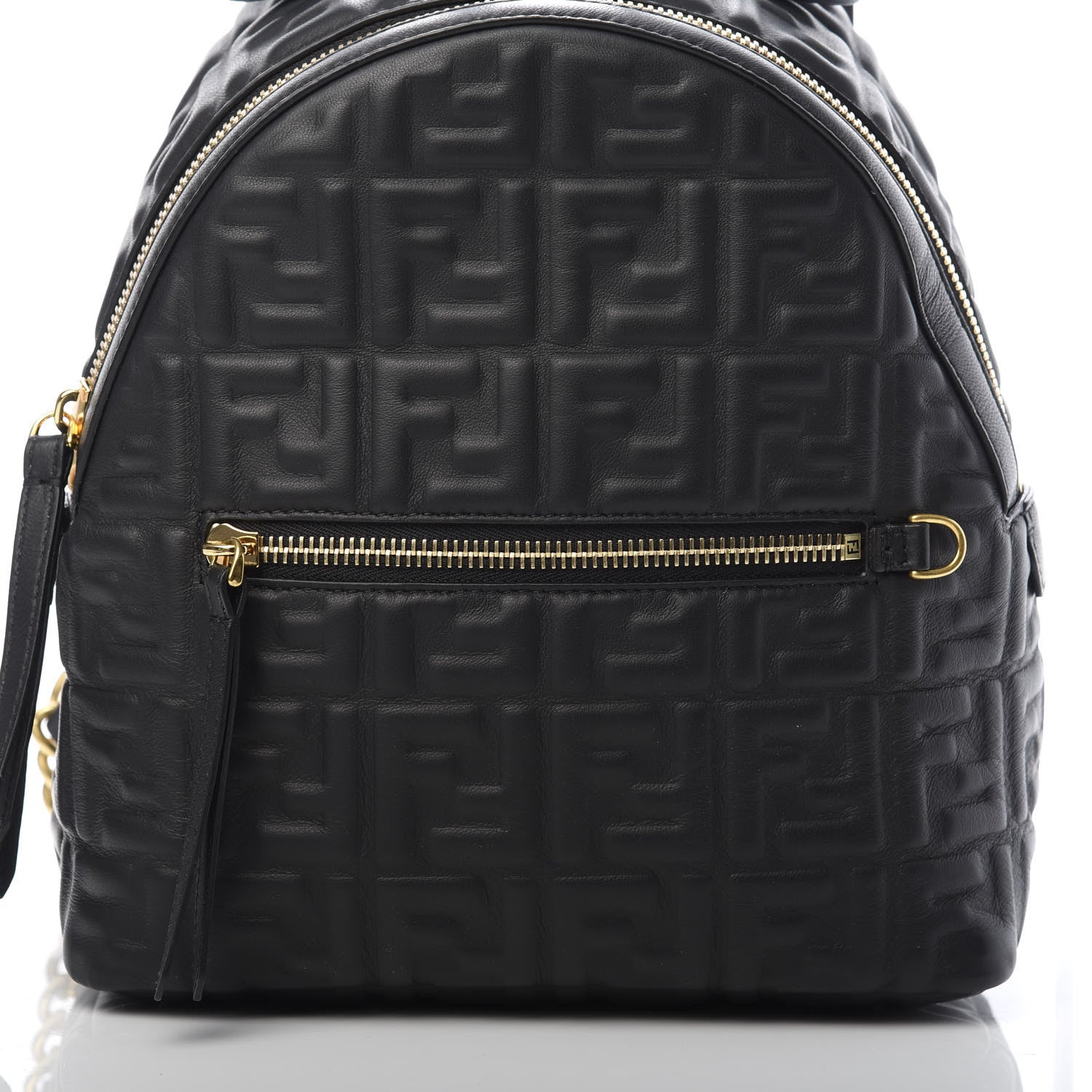 Fendi Nappa FF 1974 Embossed Mini Backpack Black 9 of 9