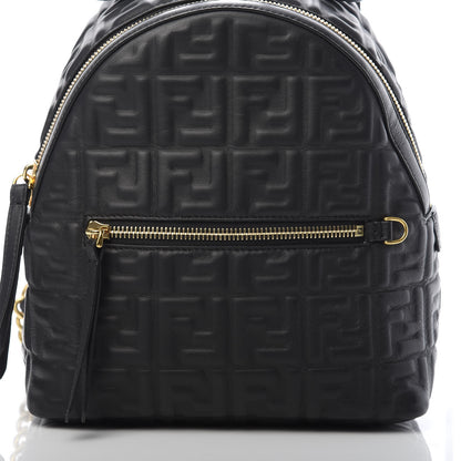 Fendi Nappa FF 1974 Embossed Mini Backpack Black 9 of 9