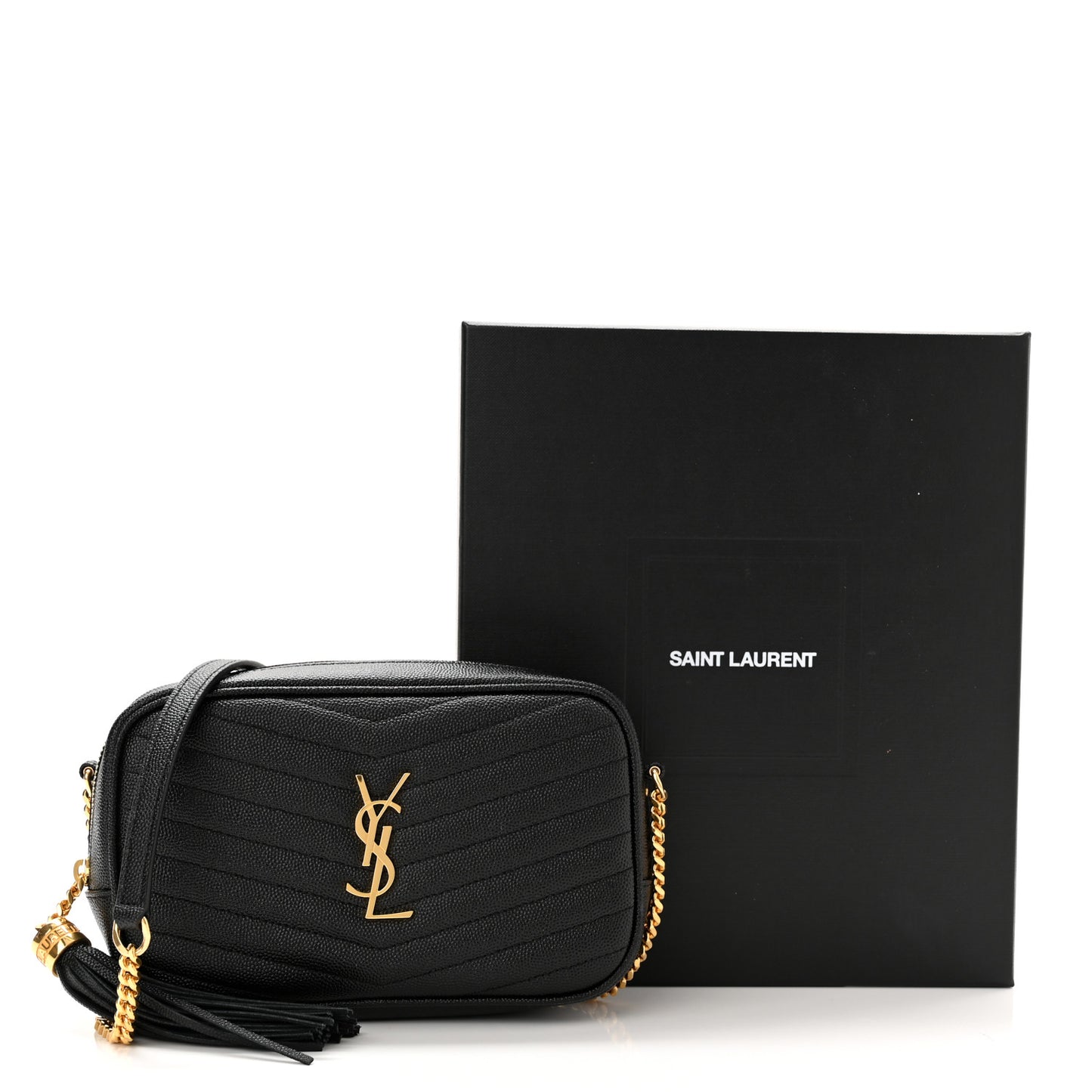 Grain De Poudre Matelasse Monogram Mini Lou Camera Bag Black